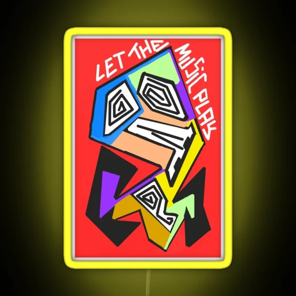 Let The Music Play RGB Neon Sign