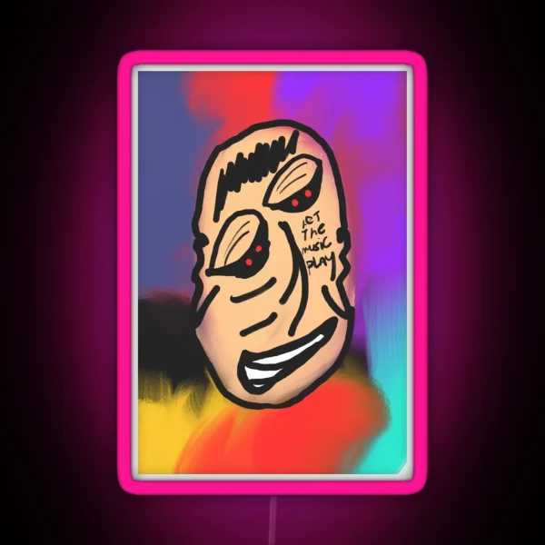 Let The Music Play RGB Neon Sign