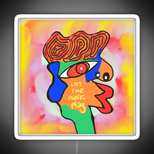 Let The Music Play RGB Neon Sign