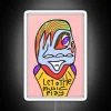 Vibrant RGB Neon Sign Saying 'Let The Music Play' in White.