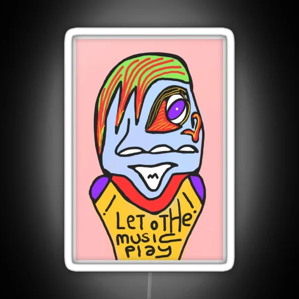 Let The Music Play RGB Neon Sign
