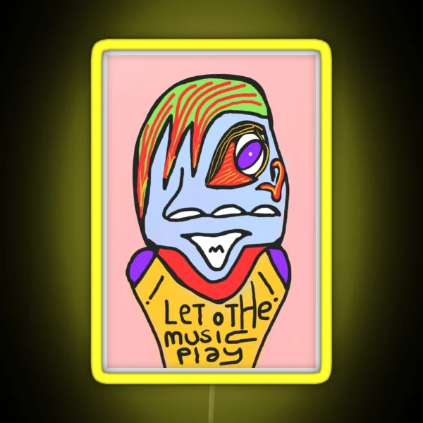 Let The Music Play RGB Neon Sign