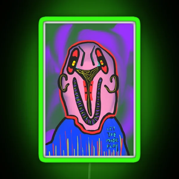 Let The Music Play RGB Neon Sign