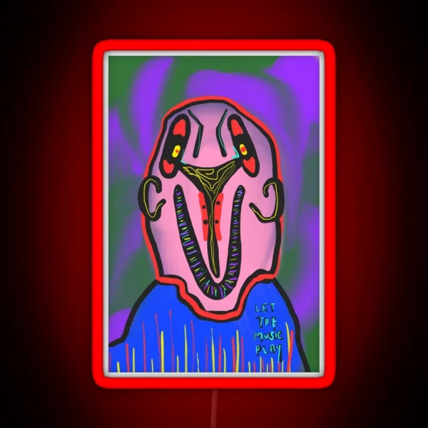 Let The Music Play RGB Neon Sign