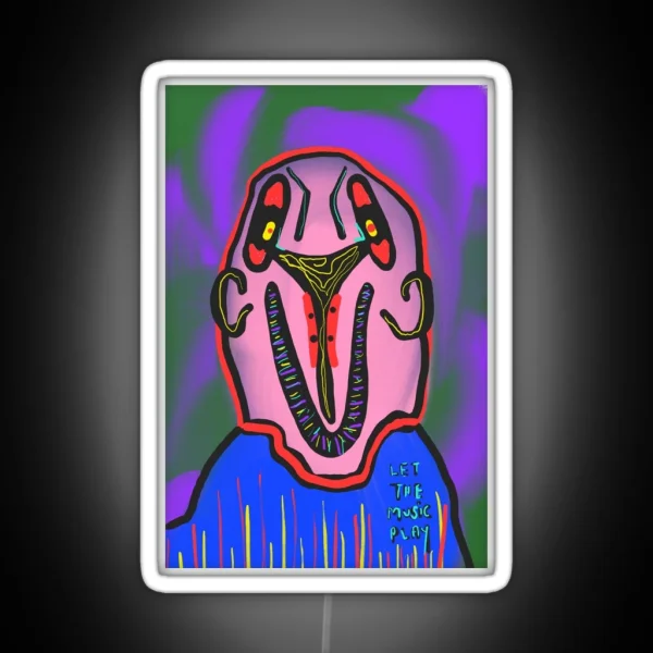 Let The Music Play RGB Neon Sign