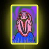 let the music play rgb neon yellow sign