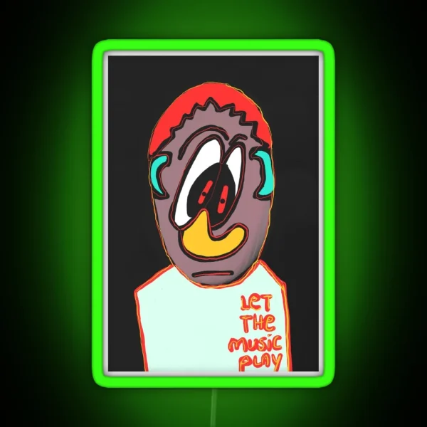 Let The Music Play RGB Neon Sign