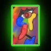 energizing neon sign displaying let the music play in vibrant rgb colors, green version