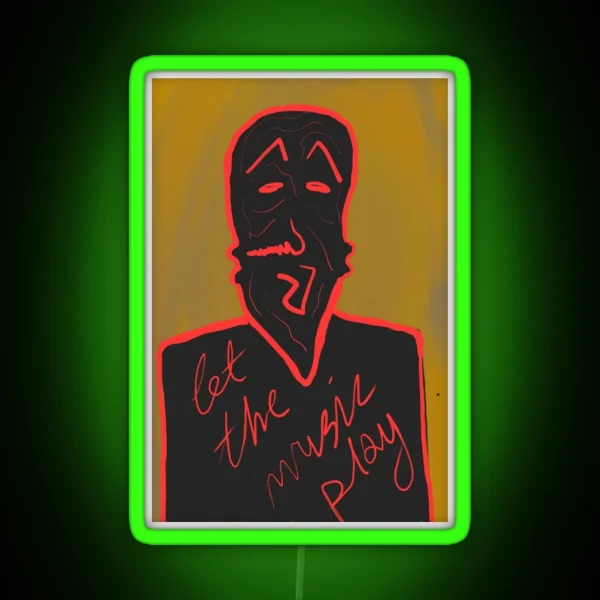 Let The Music Play RGB Neon Sign
