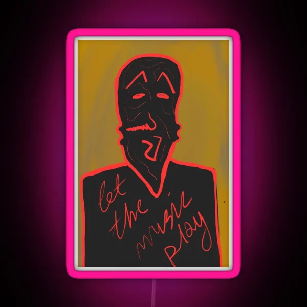 Let The Music Play RGB Neon Sign