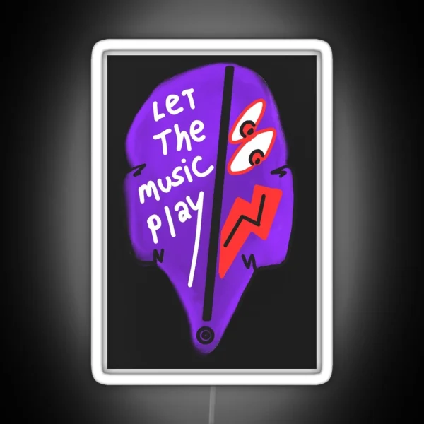 Let The Music Play RGB Neon Sign