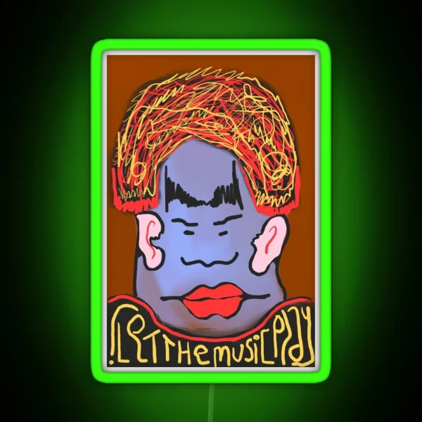 Let The Music Play RGB Neon Sign