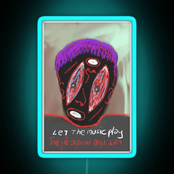 Let The Music Play RGB Neon Sign