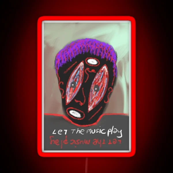 Let The Music Play RGB Neon Sign