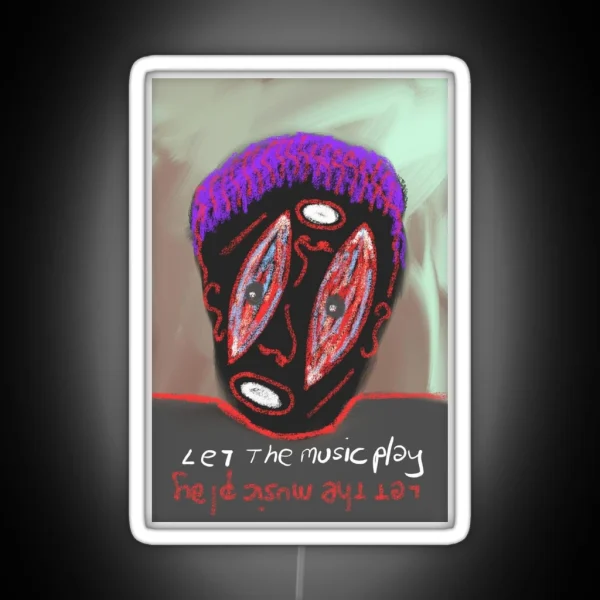 Let The Music Play RGB Neon Sign