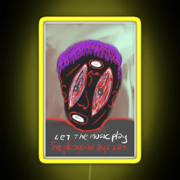 Let The Music Play RGB Neon Sign