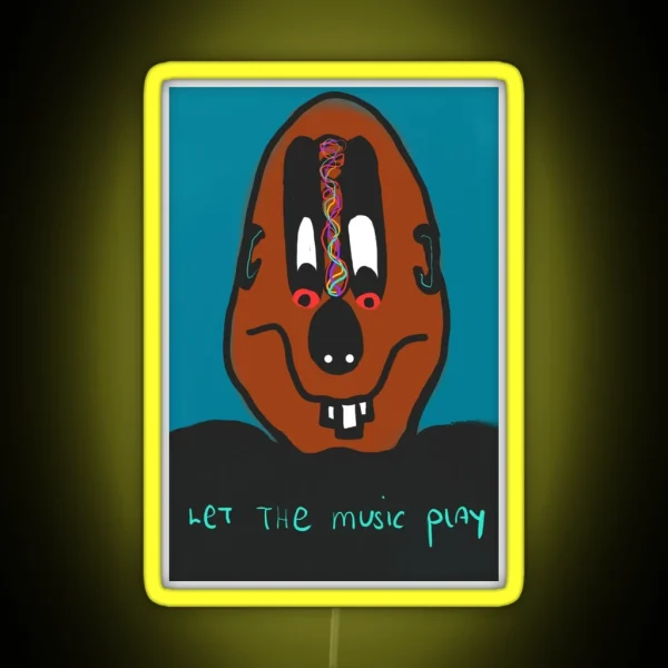 Let The Music Play RGB Neon Sign