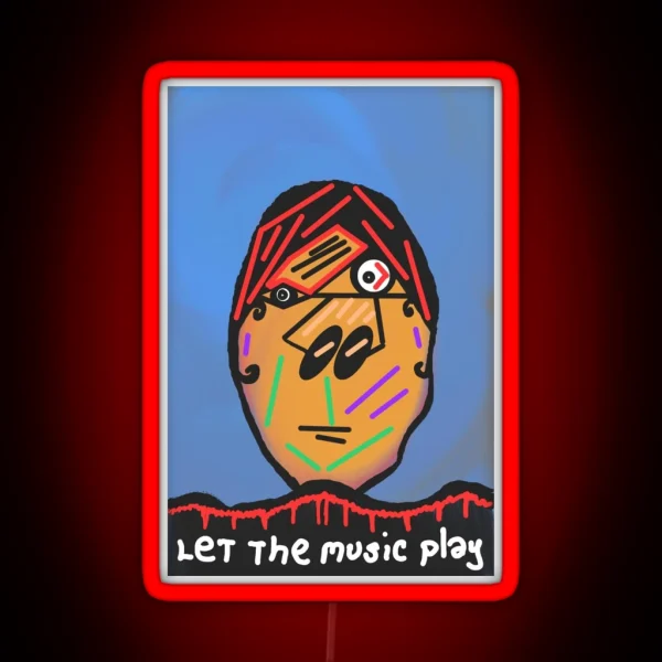 Let The Music Play RGB Neon Sign