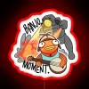 lethal company banjo moment rgb neon sign red