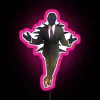 lethal company bracken rgb neon sign in pink