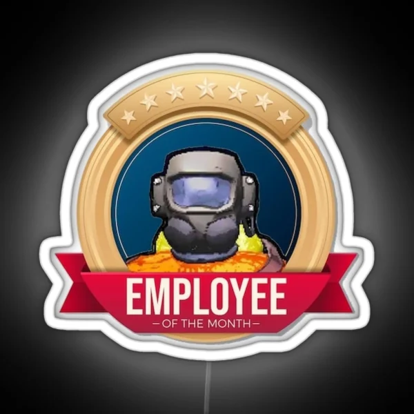 Lethal Company Employee Of The Month RGB Neon Sign