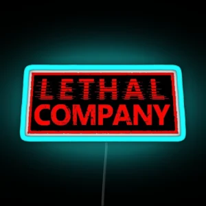 Lethal Company Logo Dark RGB Neon Sign