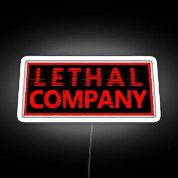 Lethal Company Logo Dark RGB Neon Sign