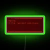 Neon sign displaying Lethal Company Notes in RGB colors with green tint.
