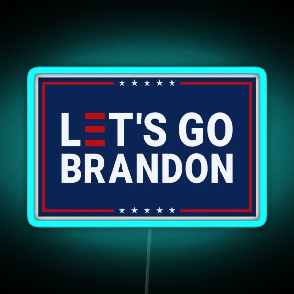 Lets Go Brandon President Joe Biden Meme RGB Neon Sign