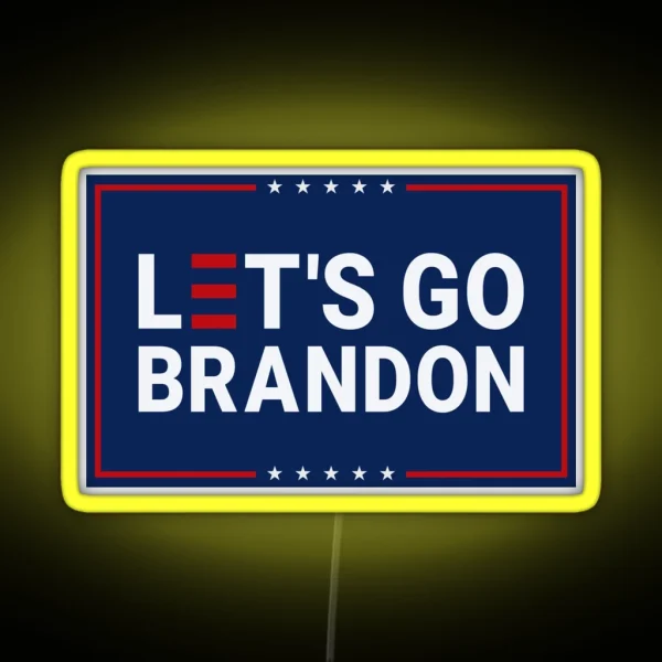 Lets Go Brandon President Joe Biden Meme RGB Neon Sign