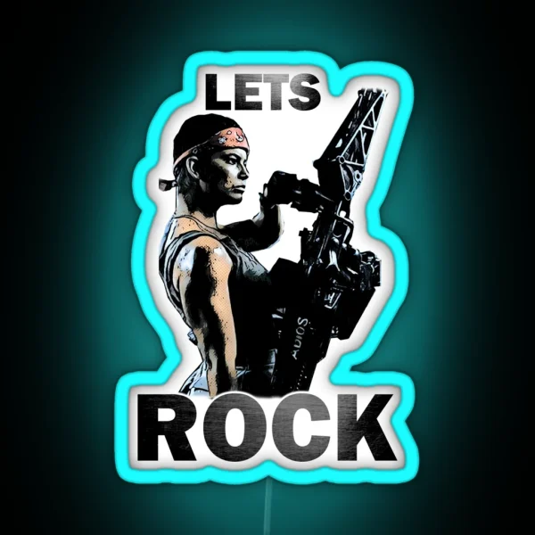 Lets Rock RGB Neon Sign