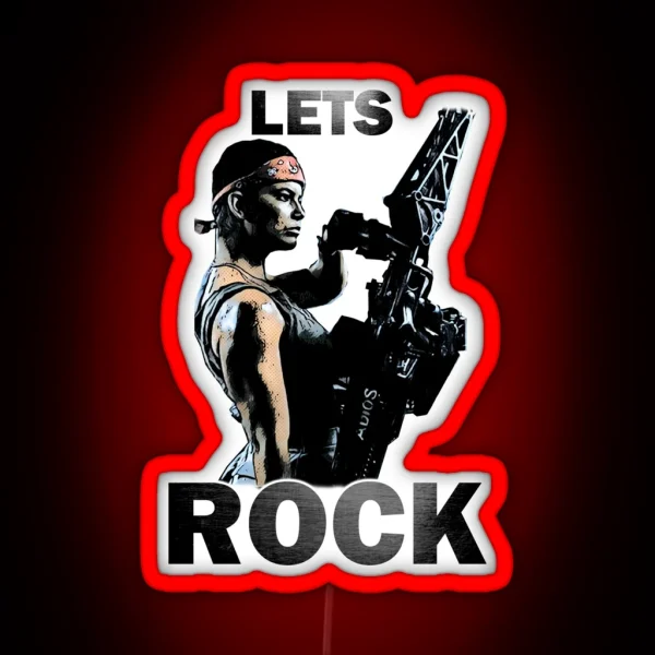 Lets Rock RGB Neon Sign