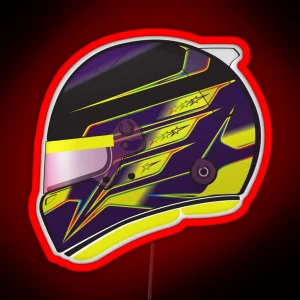 Lewis Hamilton 2024 Helmet RGB Neon Sign