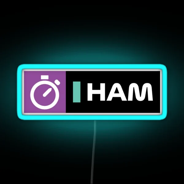 Lewis Hamilton RGB Neon Sign