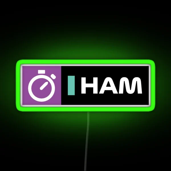 Lewis Hamilton RGB Neon Sign