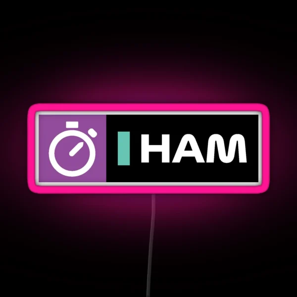 Lewis Hamilton RGB Neon Sign