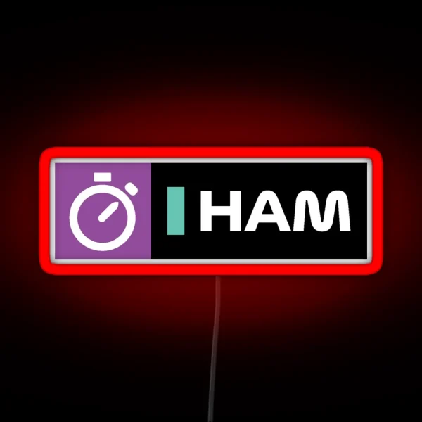 Lewis Hamilton RGB Neon Sign