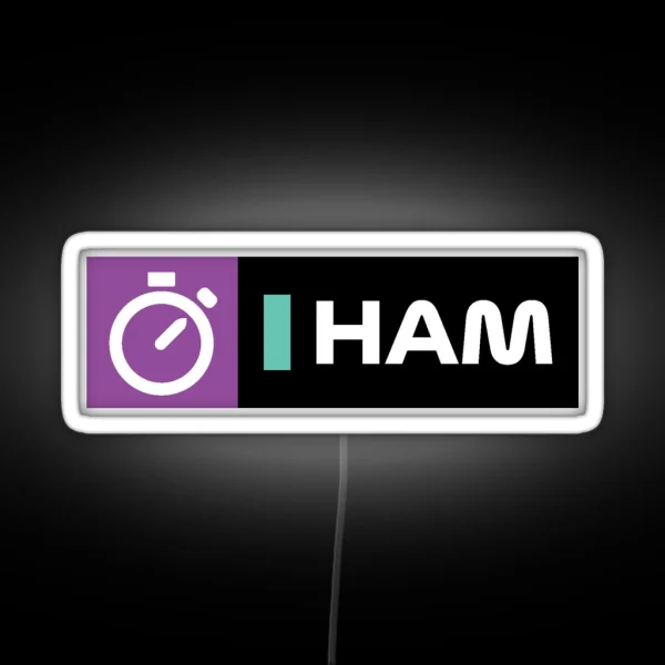 Lewis Hamilton RGB Neon Sign