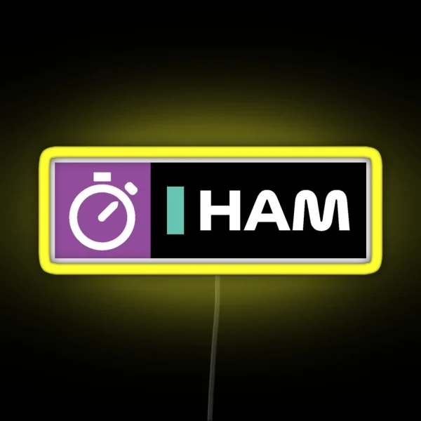 Lewis Hamilton RGB Neon Sign