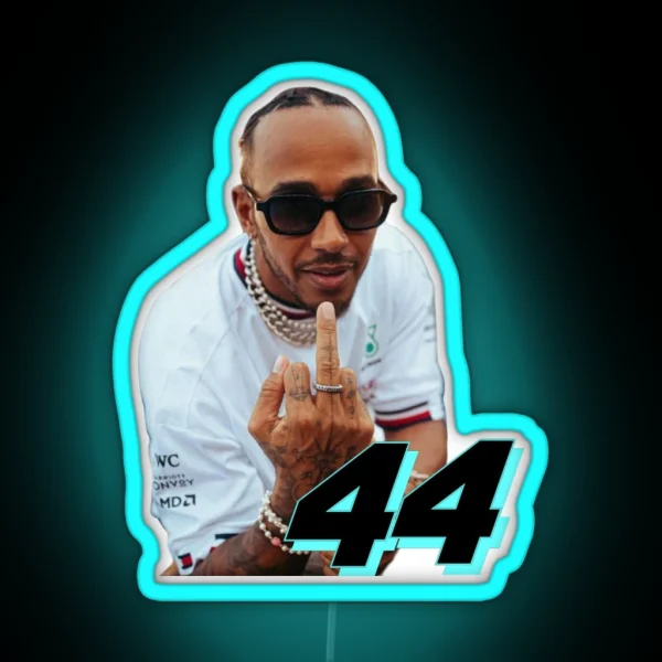 Lewis Hamilton RGB Neon Sign