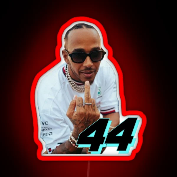 Lewis Hamilton RGB Neon Sign