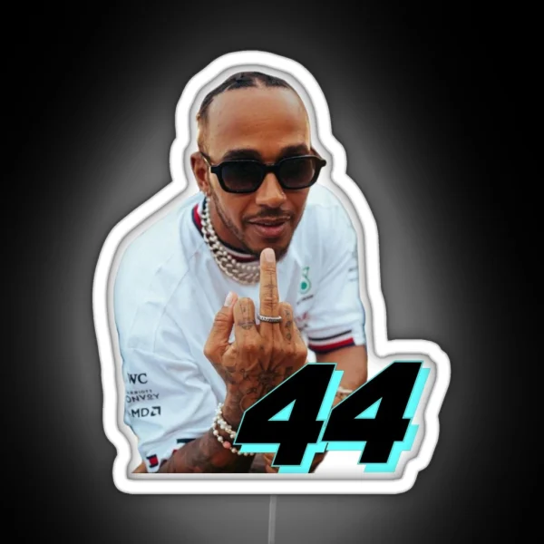 Lewis Hamilton RGB Neon Sign