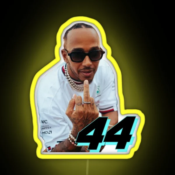 Lewis Hamilton RGB Neon Sign