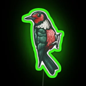 Lewis Woodpecker RGB Neon Sign