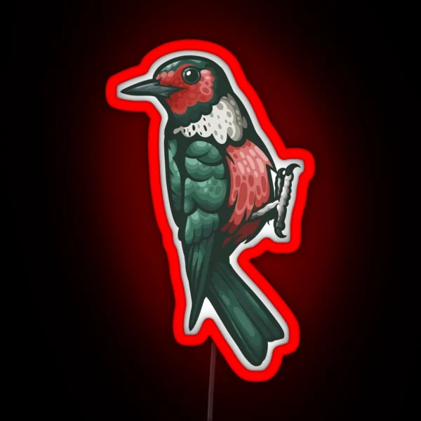 Lewis Woodpecker RGB Neon Sign