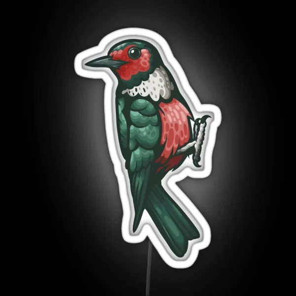 Lewis Woodpecker RGB Neon Sign