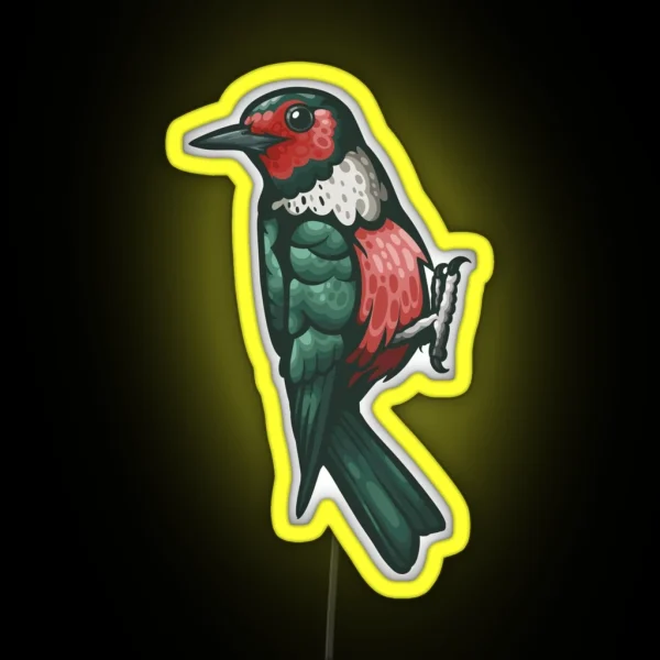 Lewis Woodpecker RGB Neon Sign