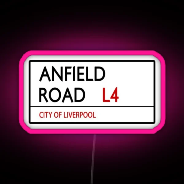 Lfc Anfield Road RGB Neon Sign