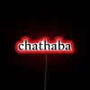 alt text: "neon sign displaying liar to female in rgb colors with vibrant red tones