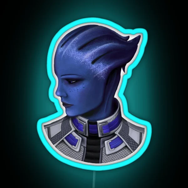 Liara T Soni From Mass Effect RGB Neon Sign